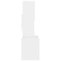 3-delige Badkamermeubelset bewerkt hout wit - thumbnail