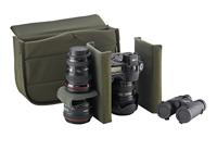 Billingham Canvas-cameratas Hadley Pro (klein, met bruine lederen randen) zwart/bruin - thumbnail