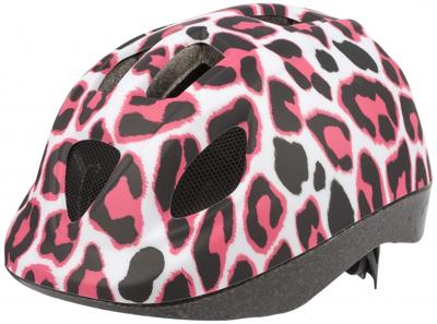 Polisport kinderhelm pinky cheetah. maat: xs (46/53 cm), kleur: wit/roze