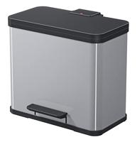 Hailo 0630-220 öko duo plus l pedaalemmer 17+9l rvs/zilver - thumbnail
