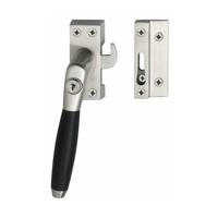 Intersteel | Raamsluiting Ton 400 | Afsluitbaar | SKG* | Links | Nikkel Mat/Ebbenhout - thumbnail