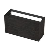 INK - Onderkast 2L A-sym Decor Tbv Grepen - 1200x450x650 Mm - Houtskool Eiken - thumbnail