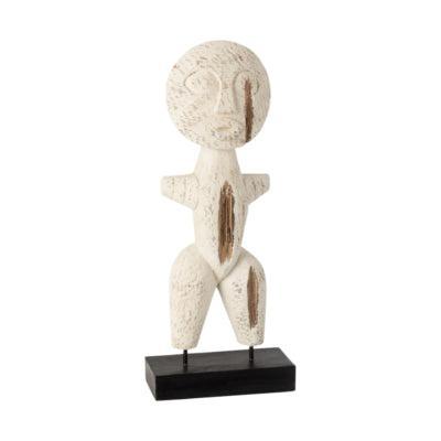 J-Line figuur primitief wit 35 cm | 3 stuks