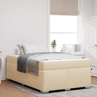 Bedframe Crème 120 x 200 cm Stof