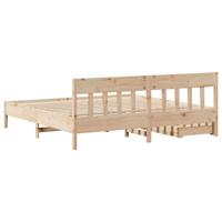 Bedframe zonder matras massief grenenhout 200x200 cm - thumbnail