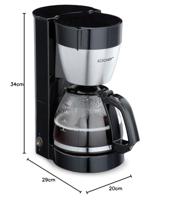 Cloer 5019 Koffiezetapparaat 800W Zwart - thumbnail