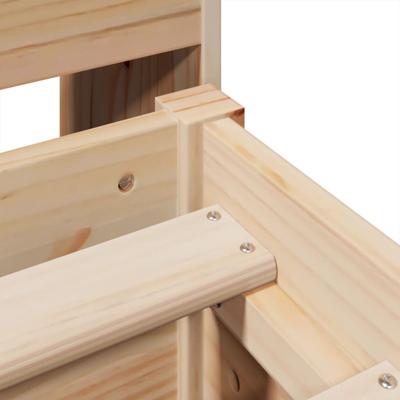 Bedframe zonder matras massief grenenhout 140x200 cm