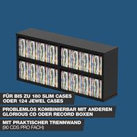 Glorious CD Box 180 CD meubel, zwart - thumbnail