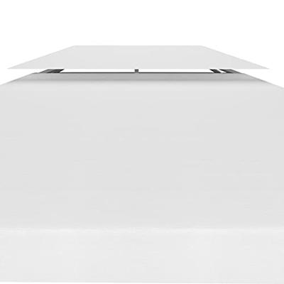 VidaXL Prieeldak 2-laags 310 g/m² 4x3 m wit