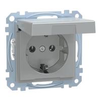 Merten MEG2311-0460 Wandcontactdoos System M Aluminium 1 stuk(s) - thumbnail