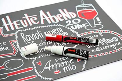 Uni-ball Krijtmarker rood, ronde punt van 1,8 - 2,5 mm