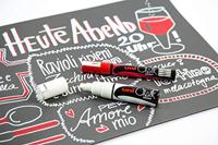 Uni-ball Krijtmarker rood, ronde punt van 1,8 - 2,5 mm - thumbnail