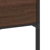 Bedframe zonder matras metaal bruin eikenkleurig 200x200 cm - thumbnail