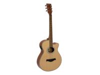 DIMAVERY AW-400 Western Guitar, nature - thumbnail
