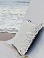 Marc O'Polo Fine Stripe Anthracite sierkussen - thumbnail