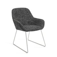 Jesper Home Eetkamerstoel 'Kushi' Slide Steel, kleur Skyfall - thumbnail