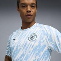 PUMA Manchester City Pre-Match Trainingsshirt 2025-2026 Lichtblauw Wit Donkerblauw - thumbnail