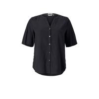 Tom Tailor My True Me top met plooien zwart - thumbnail
