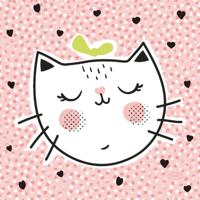 Duni Servetten Playful Cat 33x33 cm 20 Stuks - thumbnail