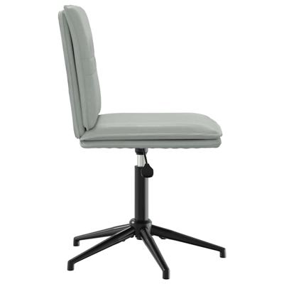 Eetkamerstoelen 2 st fluweel lichtgrijs