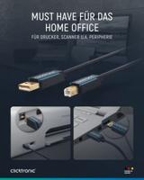 Clicktronic 70097 Casual USB 2.0 kabel - datakabel met stekkercombinatie A/B - thumbnail