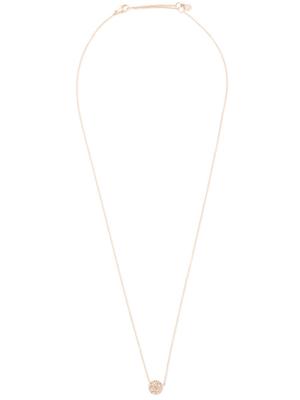 Astley Clarke 14kt rose gold mini Icon Aura diamond pendant necklace - Metallic Astley Clarke 14kt rose gold mini Icon Aura diamond pendant necklace - Metallic