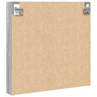 Vitrinekast 60x8,5x58 cm bewerkt hout grijs sonoma eikenkleur - thumbnail