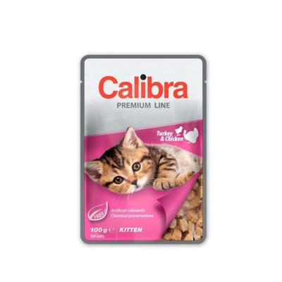 CALIBRA Premium Kitten Turkey & Chicken - nat kattenvoer - 100g