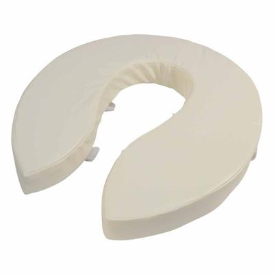 Toiletkussen 10 cm | Toiletverhoger | Zachte zitting toilet | Kleur: Wit | Afmetingen 41 x 35,5 cm