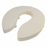 Toiletkussen 10 cm | Toiletverhoger | Zachte zitting toilet | Kleur: Wit | Afmetingen 41 x 35,5 cm - thumbnail