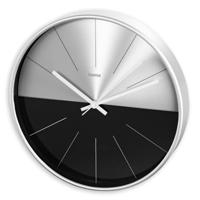 Hama Wandklok Sicilië Tikt Niet 30 cm Zwart/Zilver - thumbnail