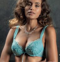 AMBRA lingerie ROMA Push-up BH Blauw 0348 - thumbnail