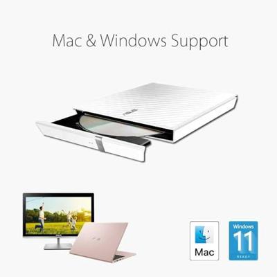 Asus SDRW-08D2S Externe DVD-brander Retail USB-A 2.0 Wit