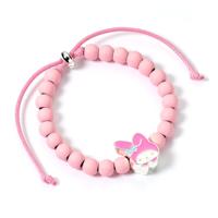 Hello Kitty Bracelet pink beads with My Melody Charm 21 cm - thumbnail