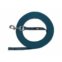 TRIXIE HONDENRIEM SLEEPLIJN MET RUBBER ANTI SLIP PETROL BLAUW L/XL 15 MTR X 1,7 CM - thumbnail
