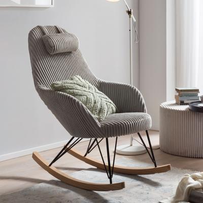 Artistiq Schommelstoel 'Jesús' Rib, kleur grijs