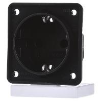 Berker 947782503 Wandcontactdoos Compleet Integro Flow Zwart 1 stuk(s) - thumbnail