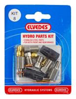 Elvedes Hydraulische onderdelen kit 8 m 9 x 1,25 en m6 rvs - thumbnail