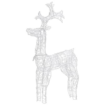 VidaXL Kerstversiering rendier 90 led's 60x16x100 cm acryl VidaXL Kerstversiering rendier 90 led's 60x16x100 cm acryl