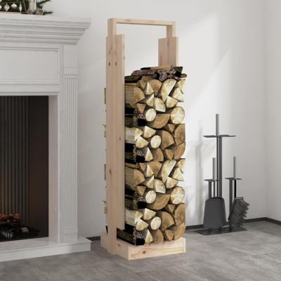 VidaXL Houtblokhouder 33,5x30x110 cm massief grenenhout VidaXL Houtblokhouder 33,5x30x110 cm massief grenenhout