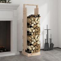 VidaXL Houtblokhouder 33,5x30x110 cm massief grenenhout - thumbnail