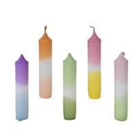 Dinerkaars Dip Dye Colour 11cm Assorti 4st - thumbnail