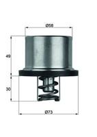 Thermostaat, koelvloeistof THD186 - thumbnail