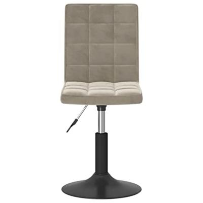 Eetkamerstoelen draaibaar 4 st fluweel lichtgrijs Eetkamerstoelen draaibaar 4 st fluweel lichtgrijs