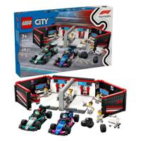LEGO City F1 garage met Mercedes-AMG en Alpine auto's 60444 - thumbnail