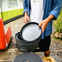 GSI Outdoors Bugaboo Ceramic Base Camper Set Pan Blauw L - thumbnail