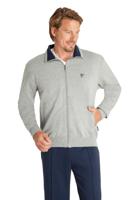 Heren homewear jasje Hajo grijs - thumbnail