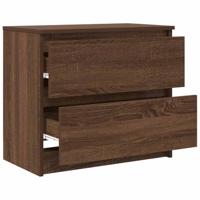 Tv-meubel 60x35x54 cm bewerkt hout bruin eikenkleur - thumbnail