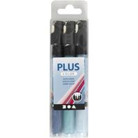 Creativ Company Plus color verfstiften - hemelsblauw,navy blauw,turquoise - thumbnail