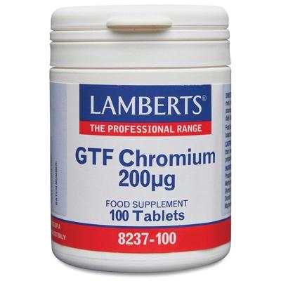 Lamberts GTF Chroom 200mcg Tabletten Lamberts GTF Chroom 200mcg Tabletten